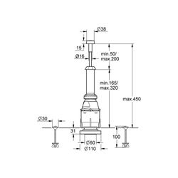 Servo válvula de descarga mecánica 40 mm Grohe