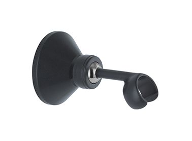 SOPORTE DUCHA LATON CONICO NEGRO MATE