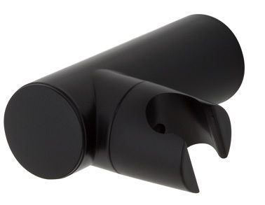 SOPORTE PARED MINIMALISTA DE PLASTICO NEGRO MATE