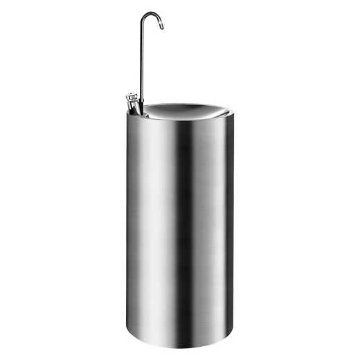 Surtidor de agua de red a suelo de acero inoxidable de 800 mm de altura