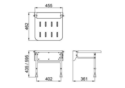 Taburetes para baño - nylon alto 420