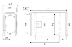 Termo eléctrico multiposición 80 L WiFi Onix Silver connect