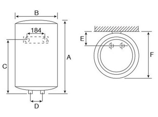 Termo eléctrico Thermor Concept Slim 50 litros