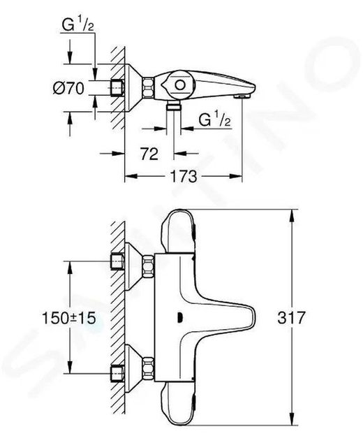 Termostato baño ducha ghoheterm 1000 cr