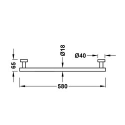 Toallero 580 mm.
