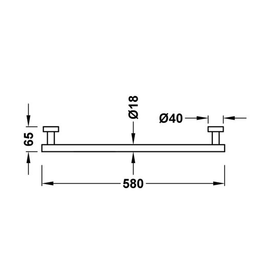 Toallero 580 mm.
