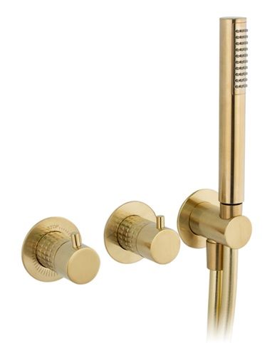 TRIM EMPOTRADO DE DUCHA HORIZONTAL, CON 2 SALIDAS Y PLAFONES