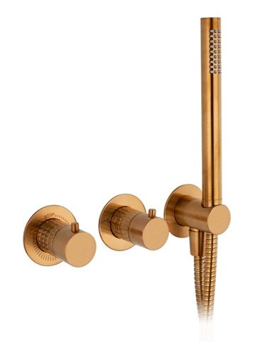 TRIM EMPOTRADO DE DUCHA HORIZONTAL, 3 SALIDAS CON PLAFONES