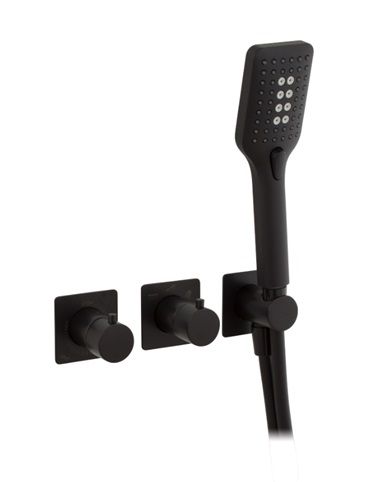 TRIM EMPOTRADO DUCHA HORIZONTAL 3 SALIDAS CON PLAFONES