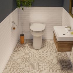 Inodoro con triturador incorporado Dual Flush