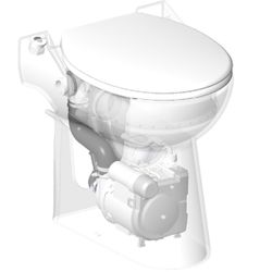 Inodoro con triturador incorporado Dual Flush