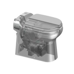 Inodoro con triturador incorporado Dual Flush