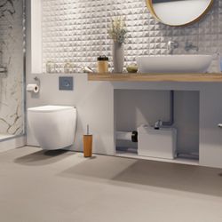 Triturador para WC suspendido, lavabo, ducha y bidé