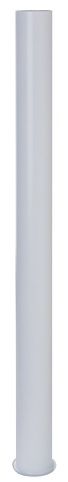 TUBO DE LATON CON VALONA ø 32 MM X 400 MM BLANCO MATE