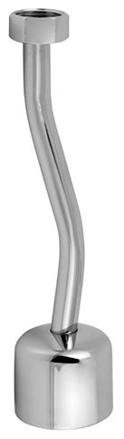 TUBO URINARIO CON TUERCA DE 1/2" CON PLAFON CROMADO