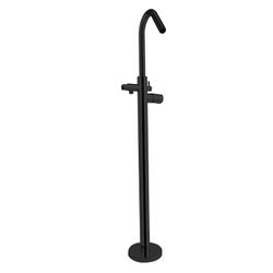Columna monomando para bañera, modelo Tzar, negro mate
