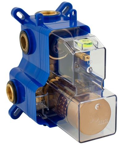 VALVULA DUCHA EMPOTRADA 1/2" 2 SALIDAS INVERSOR CERAMICO