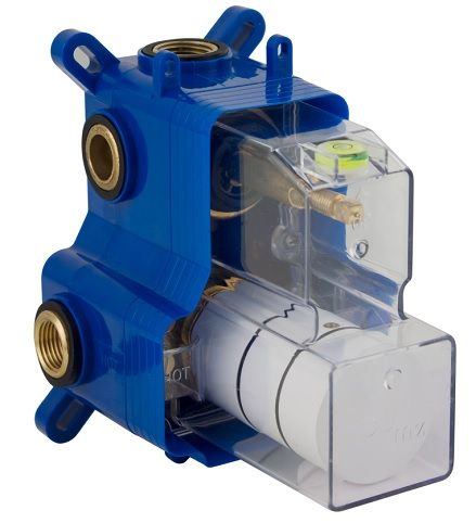 VALVULA DUCHA EMPOTRADA 1/2" 2 SALIDAS INVERSOR CERAMICO